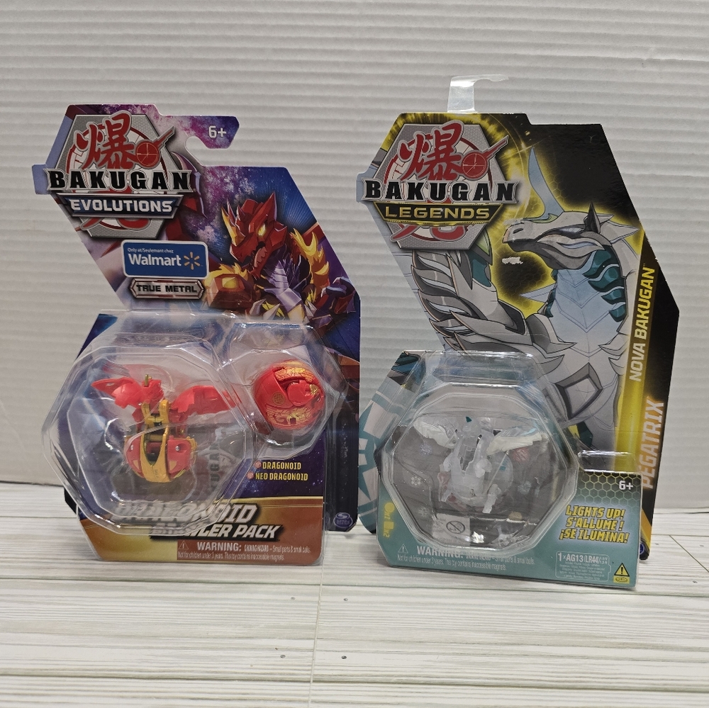 Bakugan Evolution Dragonoid Brawler Pack & Legends Pegatrix Unopened boxes.